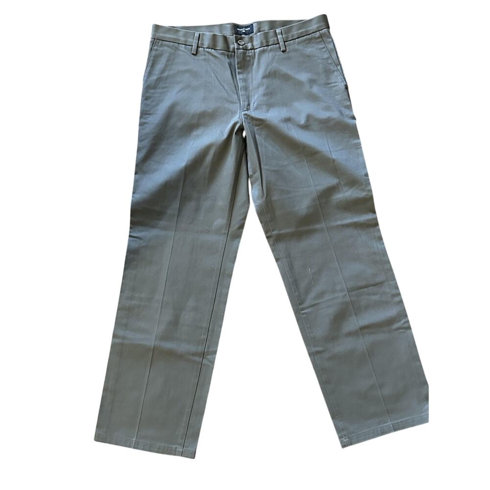 Dockers Pants Mens 36x32 Green Straight Fit Chino Straight Leg Stretch Casual